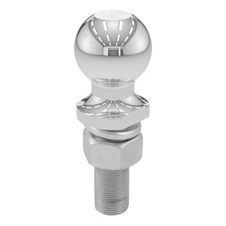 CURT® - 2" Trailer Ball (1" x 3" Shank, 6,000 lbs., Chrome, Packaged)