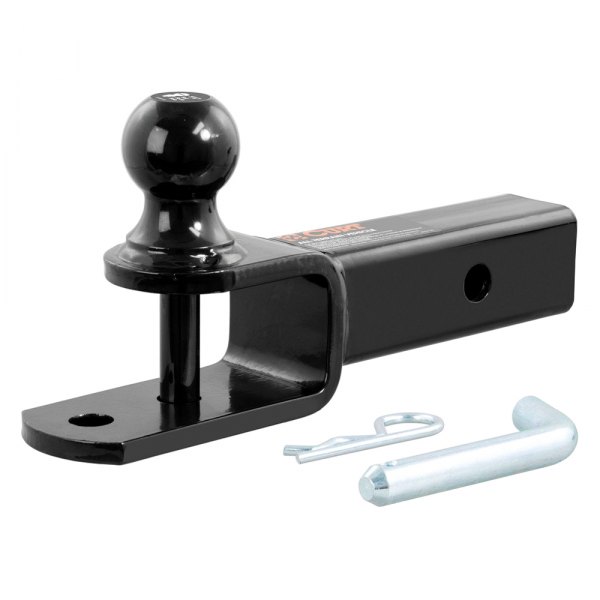 CURT® - 1-7/8" Black Ball Mount with Pin and Clip for 2" Receiver 