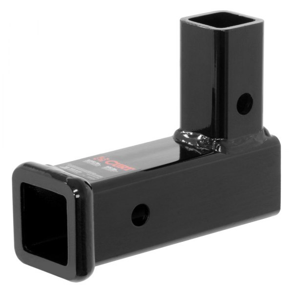 CURT® - Vertical Gloss Black Powdercoated Receiver Adapter