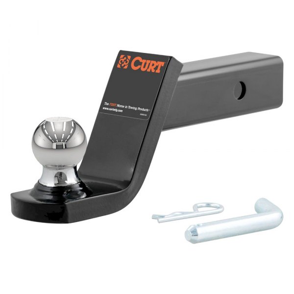 CURT® - Class 3 Gloss Black Powdercoated 4" Drop Fusion Ball Mount
