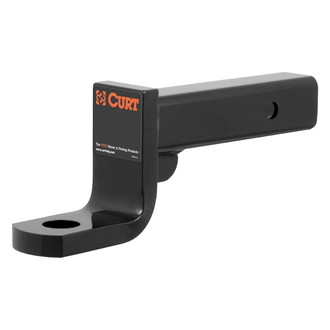 CURT® - Class 4 4" Drop / 2-3/4" Rise Gloss Black Powder Coat Ball Mount for 2" Receivers