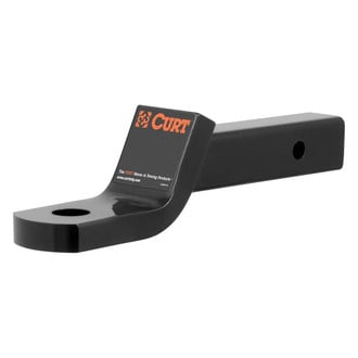 CURT® - Class 4 2" Drop / 1" Rise Gloss Black Powder Coat Ball Mount for 2" Receivers