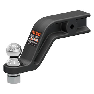 CURT® - Class 5 Forged 6" Drop Carbide Black Ball Mount for 3" Receivers