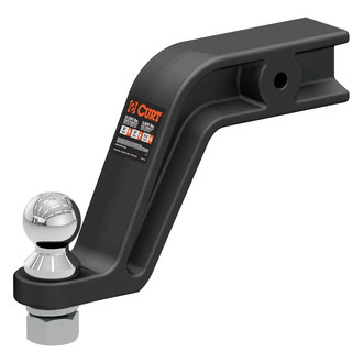 CURT® - Class 5 Forged 8" Drop Carbide Black Ball Mount for 3" Receivers