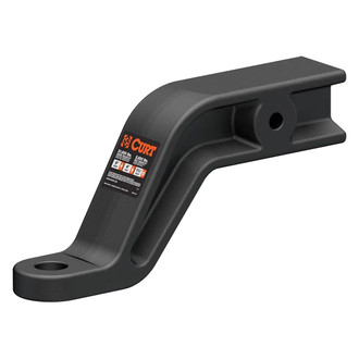 CURT® - Class 5 Industrial Duty Forged 6" Drop / 4" Rise Carbide Black Powder Coat Ball Mount for 3" Receivers