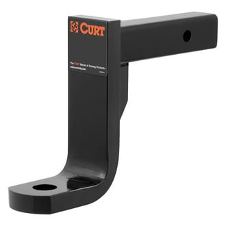 CURT® - Class 4 / 5 HD 8" Drop / 7" Rise Black Powder Coat Ball Mount for 2" Receivers