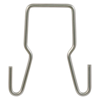 CURT® - Raw Trailer Safety Chain Holder Bracket (2" Shank)