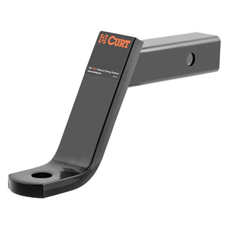 CURT® - Class 3 Imported 6" Drop / 3/4" Rise Black Powder Coat Ball Mount for 2" Receivers