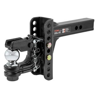 CURT® - Adjustable Channel 6" Drop / 5-1/4" Rise Ball Mount