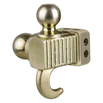 CURT® - 2" and 2-5/16" Replacement Gold Trailer Hitch Dual Ball for Adjustable Channel Mount