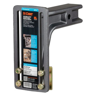 CURT® - SecureLatch Adjustable Pintle Mount (2-1/2" Shank, 20,000 lb)