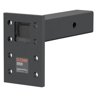 CURT® - 6-1/2" Drop Adjustable Pintle Mount for 2-1/2" Receivers (18000 lbs GTW)