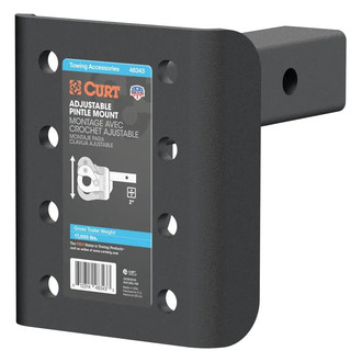 CURT® - Adjustable Pintle Mount for 2" Receivers