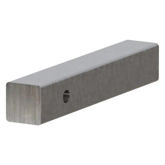 CURT® - 12" Raw Solid Steel Hitch Bar for 2" Receivers