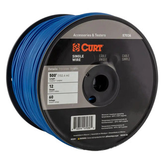 CURT® - Automotive Primary Wire, Blue 500' Spool
