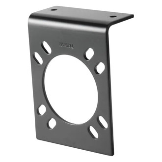 CURT® - Black Heavy Duty 7-Way RV Blade Connector Socket Mounting Bracket