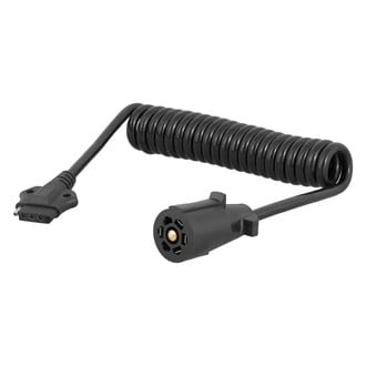 CURT® - 8' Electrical Adapter Harness (7-Way RV Blade Vehicle to 5-Way Flat Trailer)