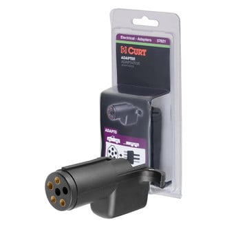 CURT® - 6-Way Round to 4-Way Flat Adapter