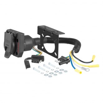 CURT® - 4-Way Flat Dual-Output Electrical Adapter