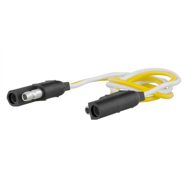 CURT® - 12" 2-Way Flat Connector Plug and Socket