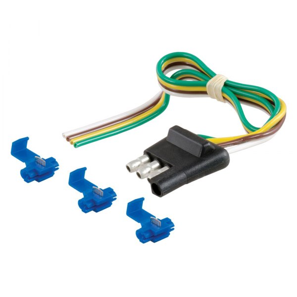 CURT® - 12" 4-Way Flat Connector Plug Kit