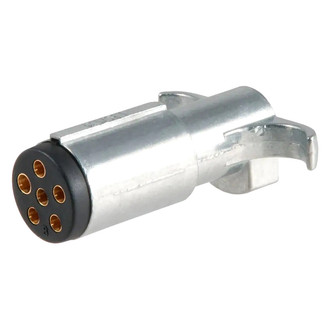 CURT® - 6-Way Round Trailer End Connector Plug