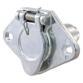 CURT® - 6-Way Round Vehicle End Connector Socket