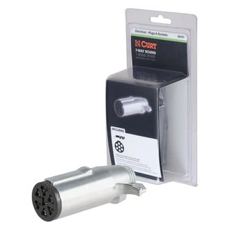 CURT® - Die-Cast 7-Way Round Trailer End Connector Plug