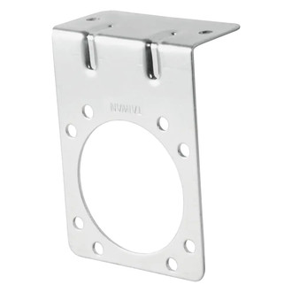 CURT® - Zinc 7-Way RV Blade 7-Way RV Blade Connector Socket Mounting Bracket