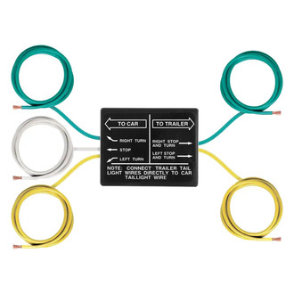 CURT® - Non-powered 3-to-2-Wire Tail Light Converter
