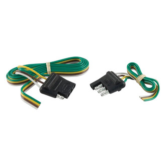 CURT® - 48" 4-Way Flat Connector Plug and Socket
