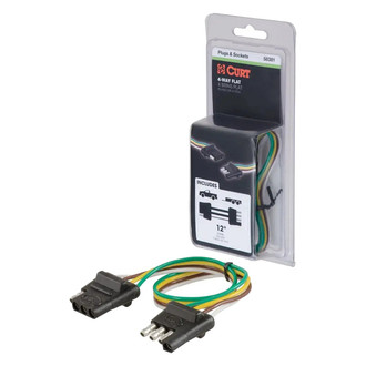 CURT® - 4-Way Flat Connector Plug and Socket