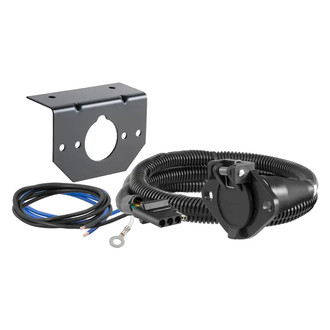 CURT® - Dinghy Towing Electrical Adapter (4-Way Flat Vehicle to 6-Way Round)