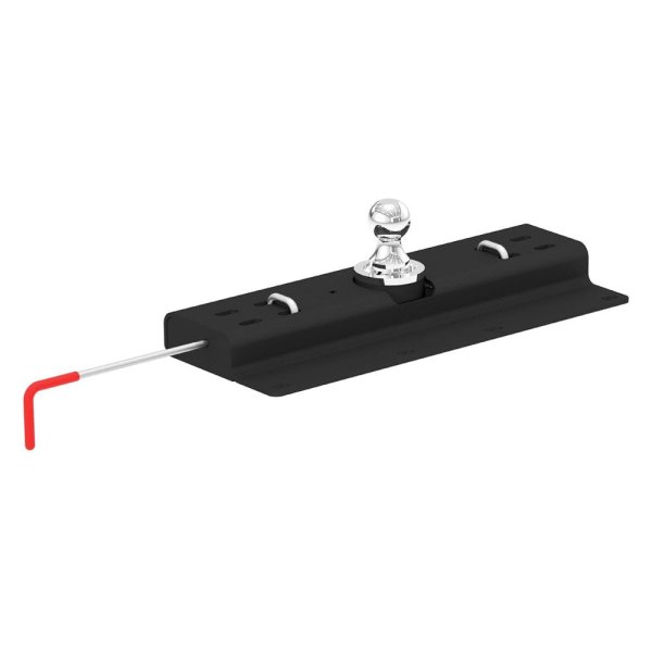 CURT® - Under-Bed Double Lock Gooseneck Hitch (With Removable Chrome 2-5/16" Trailer Ball)