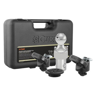 CURT® - OEM Puck System 2-5/16" Gooseneck Ball and Safety Chain Anchor Kit