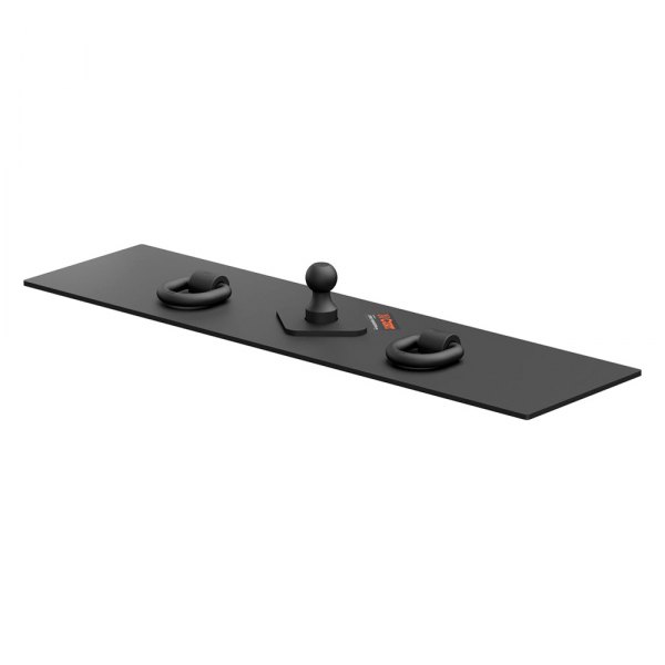 CURT® - Over-Bed Flat Plate Gooseneck Hitch with Welded D-Rings and Ball