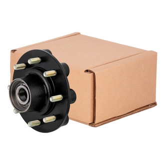 CURT® - Threaded Trailer Idler Hub - 8K, 8 on 6-1/2", 16-17-1/2" Wheel, 9/16" Studs, Oil