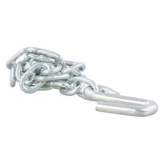 CURT® - 30 Grade Safety Chain Assembly with S-Hook (3/16"x24" Chain, 2000 lbs Minimum Break Force)