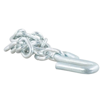 CURT® - 30 Grade Safety Chain Assembly with S-Hook (8/0x23" Chain, 7000 lbs Minimum Break Force)