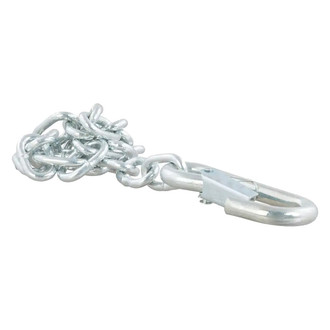 CURT® - 30 Grade Safety Chain Assembly with Hook (3/16"x24" Chain, 2000 lbs Minimum Break Force)