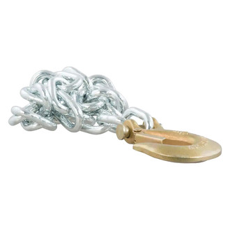 CURT® - 43 Grade Safety Chain Assembly with S-Hook (5/16"x32" Chain, 11700 lbs Minimum Break Force)