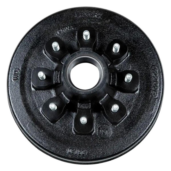 CURT® - 12" Brake Drum Hub Assembly for 7,000-lb. Axle - 8 on 6.5", 1/2" Stud (with Bearing Cone Kit)