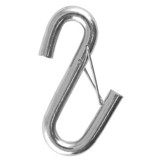 CURT® - Class 1 3/8" Zinc Coated S-Hook (2000 lbs GTW, with Wire Latch)