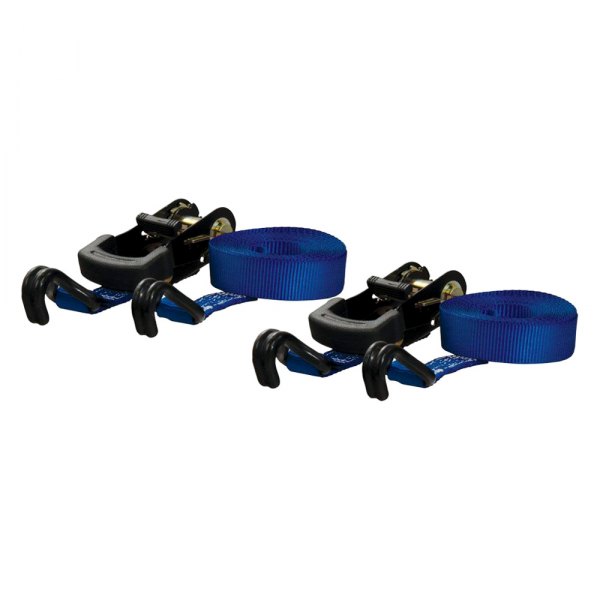 CURT® - 2200 lbs Blue Ratchet Tie-Down with J-Hook