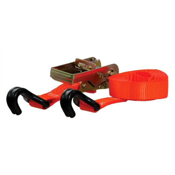 CURT® - 1" W x 16' L Ratchet Tie-Down Strap with J-Hook (3300 lbs)