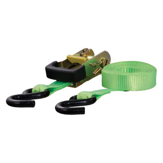 CURT® - 1" W x 16' L Ratchet Tie-Down Strap with S-Hook (3300 lbs)