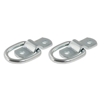 CURT® - 2-1/4" x 13/16" Zinc Surface-Mounted Tie-Down D-Ring with Bracket (1200 lbs)