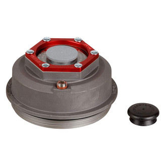CURT® - Clear Lippert Trailer Axle Oil and Dust Cap with Set Screw