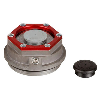 CURT® - Clear Lippert Trailer Axle Oil and Dust Cap with Set Screw