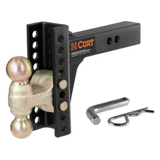 CURT® - Class 5 Channel-Style 6" Drop / 5-1/4" Rise Dual Ball Mount for 2" Receivers